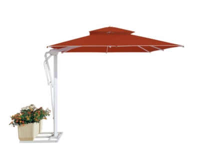 Parasol Pagoda VLAEMYNCK alu excentréblanc, ...